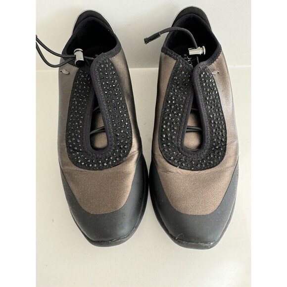 Geox  Respira  bling Women's  Sneakers Italian Patent Leather Shoe bronze Size 8 - Picture 10 of 16